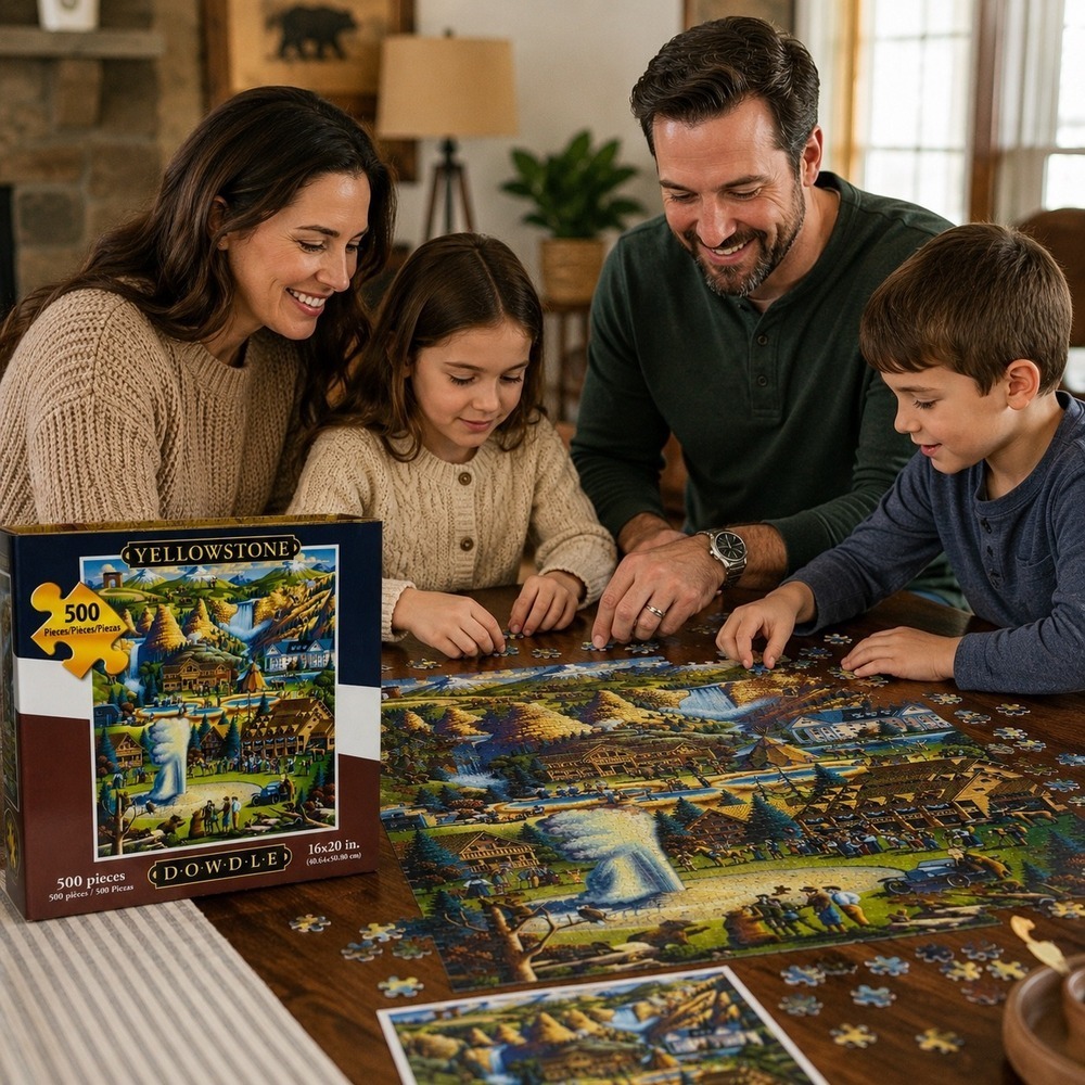 Dowdle Yellowstone National Park 500 Piece Jigsaw Puzzle Eric Dowdle Art 888584 - Picture 13 of 13
